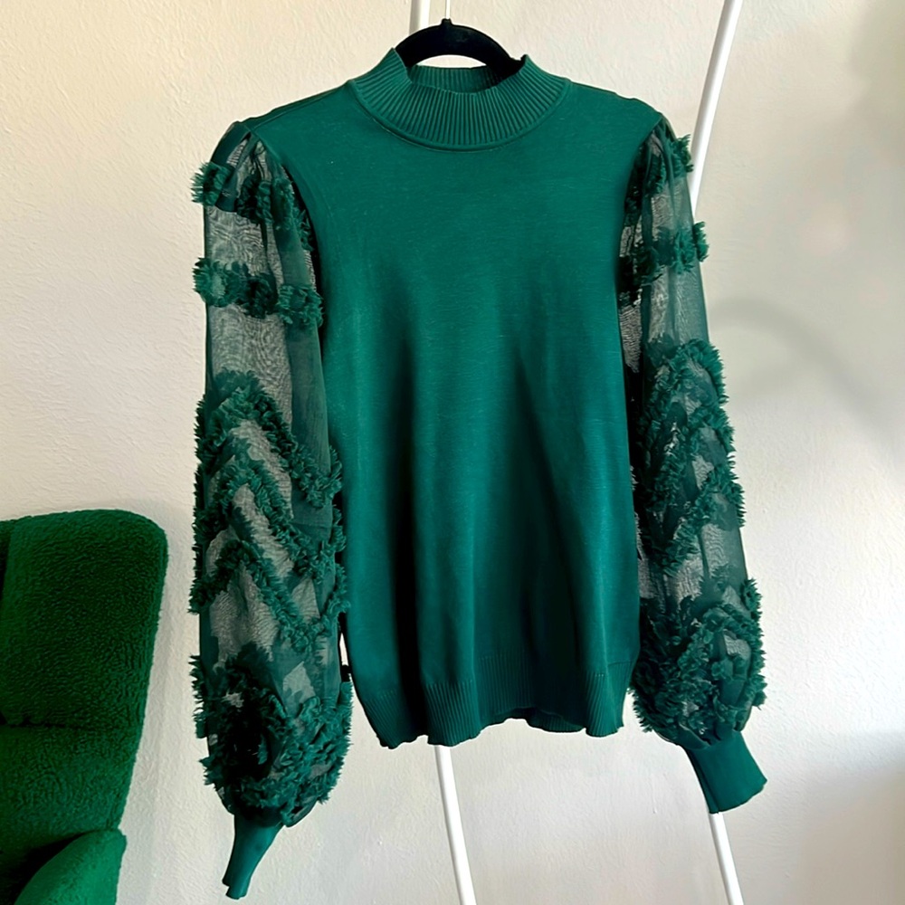 New green dress shirt